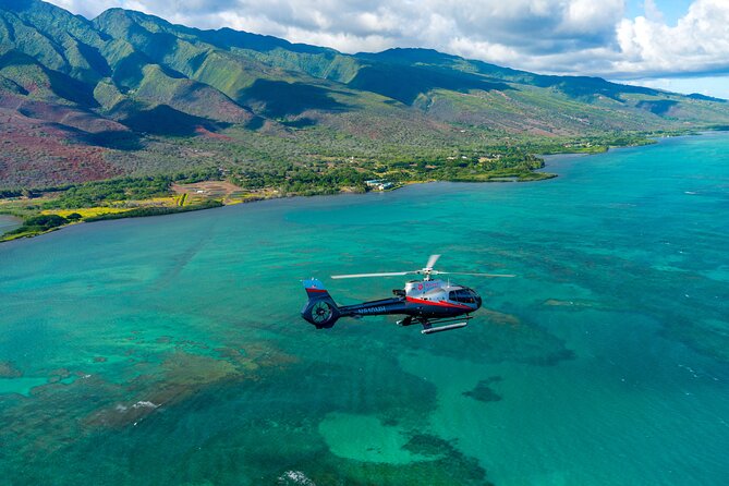 Hawaiian Odyssey: Maui, Molokai & Lanai Scenic Helicopter Tour - Taking off in the ECO-Star helicopter