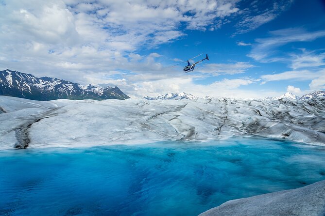Helicopter and Glacier Paddle Boarding -PRIVATE - The helicopter flight to the glacier