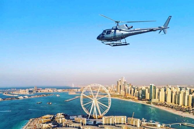Helicopter Dubai City Tour at Palm with Transfers Options - Emirates Hills and the Dubai Frame
