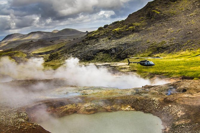 Helicopter Flight Over Geothermal Landscapes from Reykjavik - Reykjavik from above, then east toward Hengill