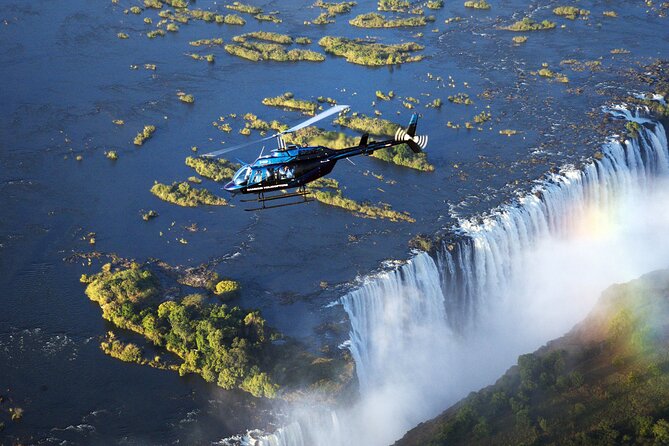 Helicopter Flight+window Seat Guarantee over the Victoria Falls - Photography from both sides of the falls