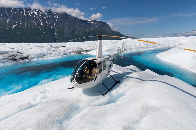 Helicopter Glacier Swim & Hike - Anchorage Area - Getting ready for ice, water, and weather