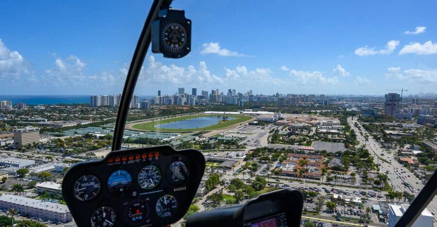 Helicopter: Lauderdale-Hard Rock Guitar-Miami Beach - What the 45-minute flight is really like