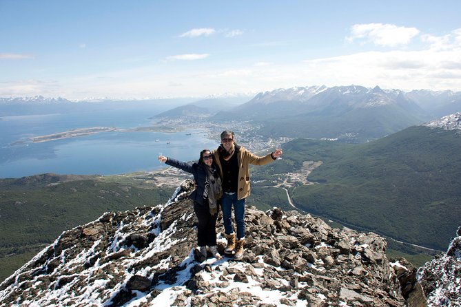 Helicopter Overflight - Landing in the Cordillera - A30 - Leaving Ushuaia and crossing the city limits