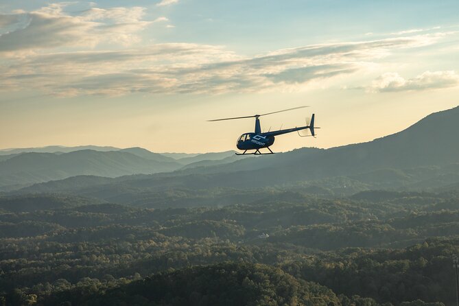 Helicopter Ride in Smoky Mountain Sevierville Great Smoky Tour - Passing over Dollywood