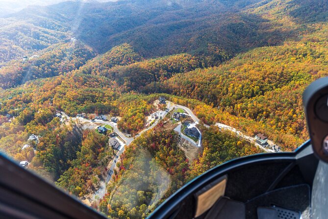 Helicopter Ride in Smoky Mountain Sevierville Great Smoky Tour - Wears Valley from above