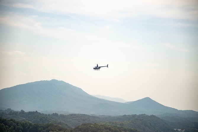 Helicopter Ride in Smoky Mountain Sevierville Mountain Jumper - Bluff Mountain and the highest-feeling moment