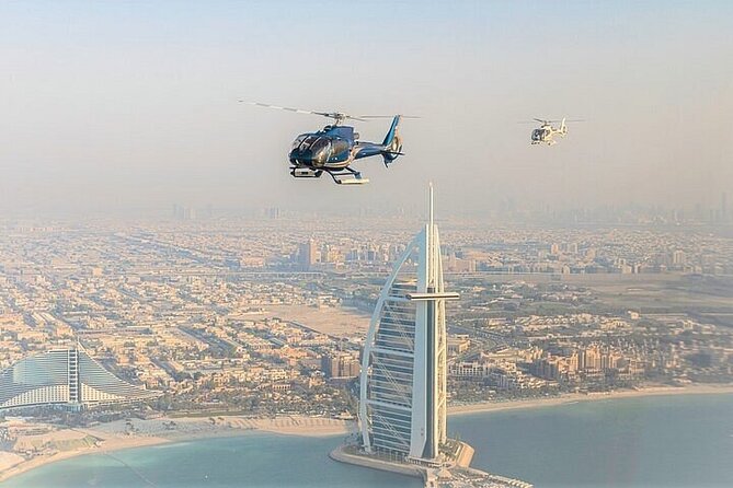 Helicopter Ride Over Dubai Landmarks with Optional Transfers - Check-in, safety, and the shared cabin
