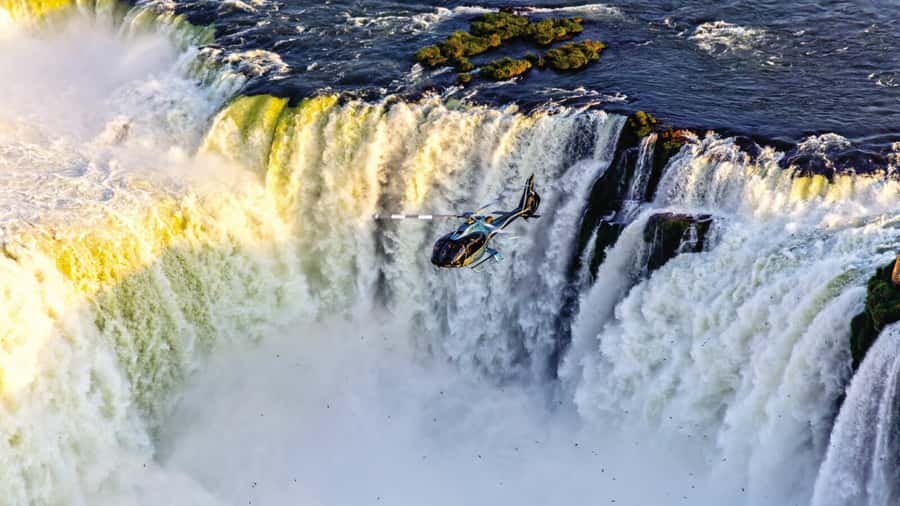 Helicopter Ride Over the Iguazu Falls - Admission Ticket - Photography from a moving helicopter