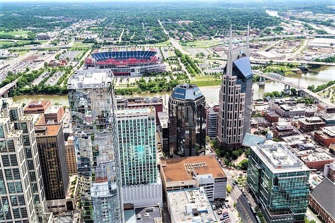 Helicopter Tour of Downtown Nashville - From the Nashville Parthenon to Vanderbilt University