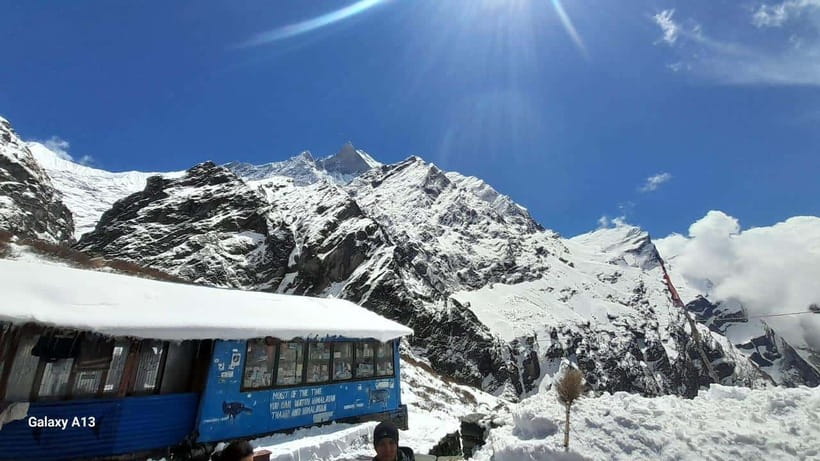 Helicopter tour to Annapurna Base Camp from Pokhara -1 Day - Landing at Annapurna Base Camp at 4,130 meters