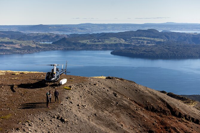Helicopter White Island / Mount Tarawera 'Volcanic Extremes' - Landing on Mount Tarawera after the 1886 eruption