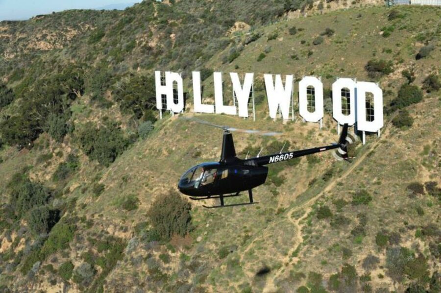 Hollywood Sign & Universal Studios Helicopter Tour - The Hollywood Sign is the star of the route
