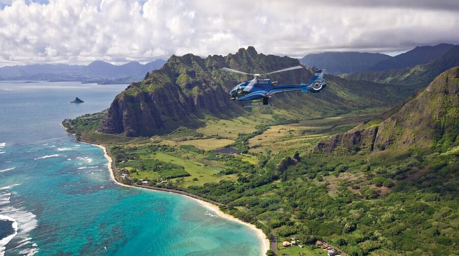 Honolulu: Blue Skies of Oahu Helicopter Tour - Dole Pineapple Plantation and the wider island picture