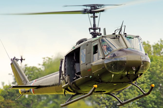 Huey Army Helicopter Adventure Flight in Cape Town - The champagne finish