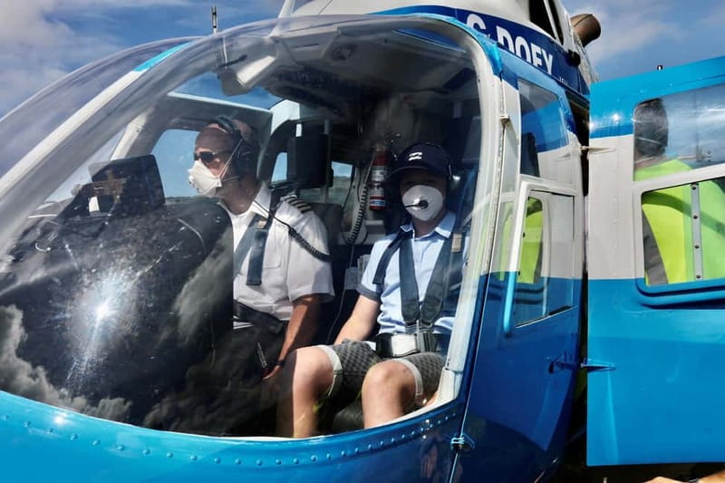 Isle of Wight: Helicopter Pleasure Flight - Sandown, the coast, and countryside from above