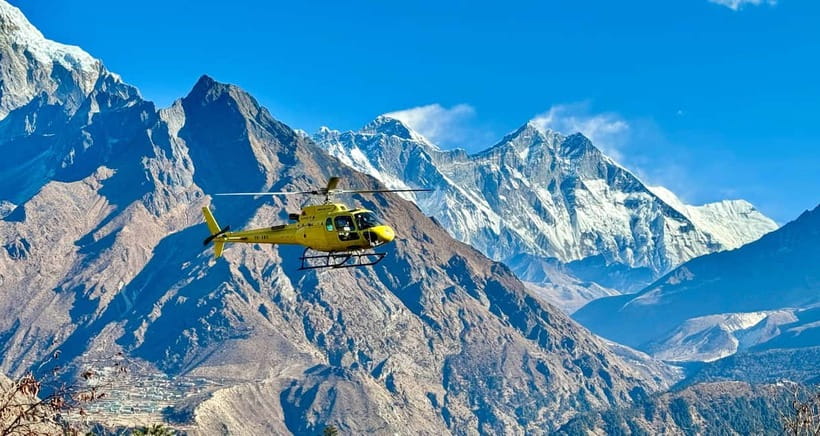 Kathmandu: Everest Helicopter Tour with Landing & Breakfast - Everest Base Camp, Kala Patthar, and Khumbu Glacier from above