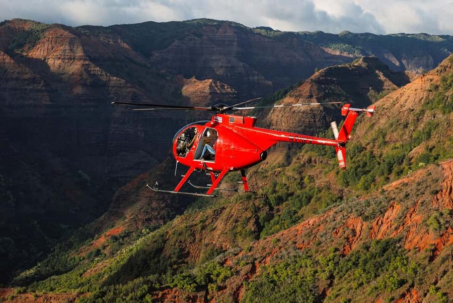 Kauai: Hughes 500 4-Passenger Doors-Off Helicopter Flight - Waimea Canyon from above