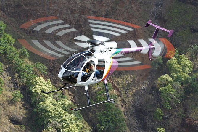 KAUAI LUXURY 60-Minute Doors-Off Helicopter ADVENTURE - Olokele Canyon and Waimea Canyon
