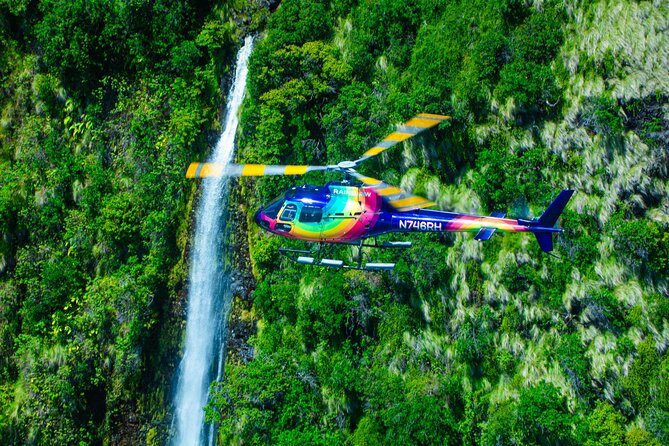 Kohala Coast Volcano Waterfalls-90 Min Heli Tour-Doors Off or On - The return over A Bay, Kiholo, and Makalawena