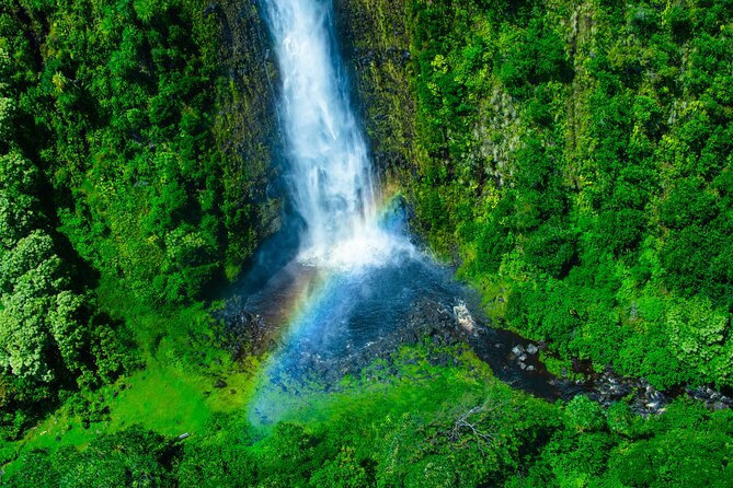 Kohala Coast Volcano Waterfalls-90 Min Heli Tour-Doors Off or On - Kailua Bay, Kona, and the first volcanic views