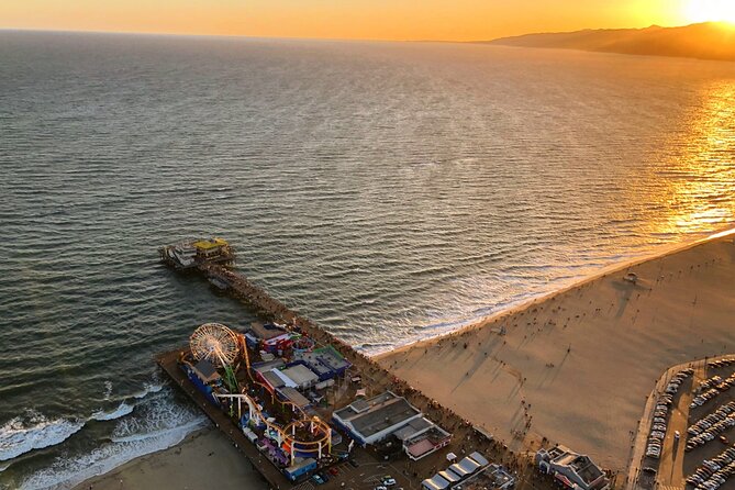 LA Helicopter Tour with Malibu Landing - The Getty Center above Greater Los Angeles