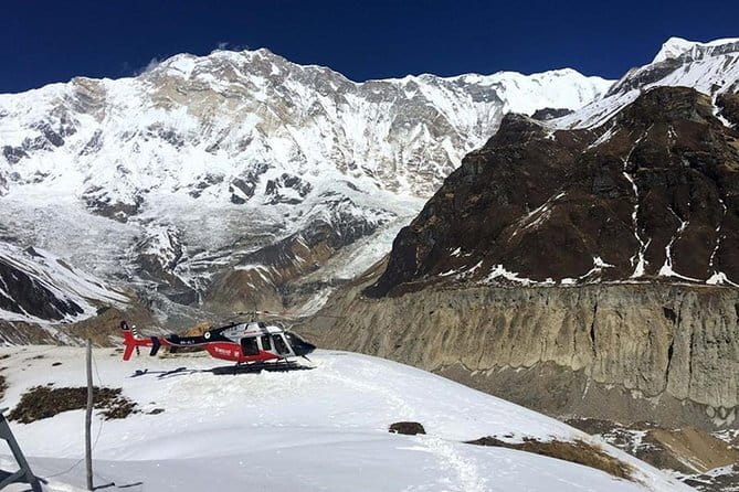 Landing Helicopter at Annapurna base camp from Pokhara tour - Pickup, seating, and practical limits