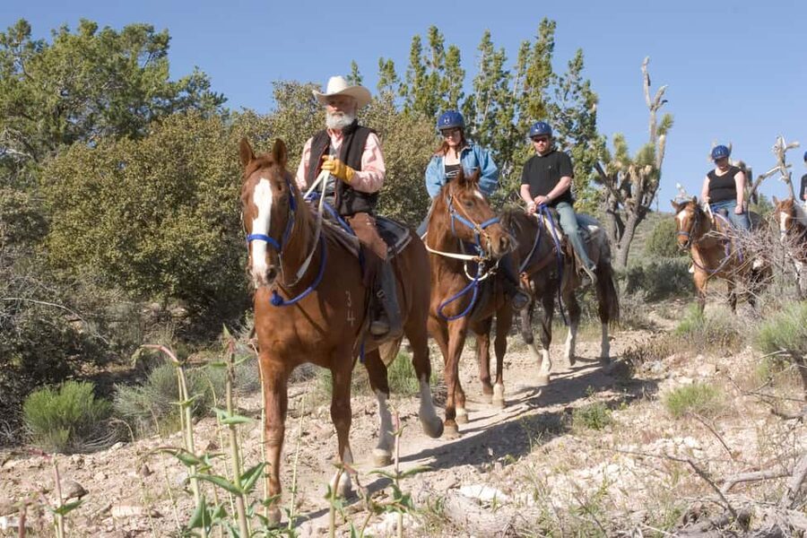 Las Vegas: Grand Canyon Helicopter & Ranch Adventure by Bus - A western lunch at the 165-acre ranch