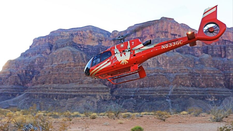 Las Vegas: Grand Canyon Helicopter Ride, Boat Tour & Skywalk - Leaving Boulder City for the West Rim