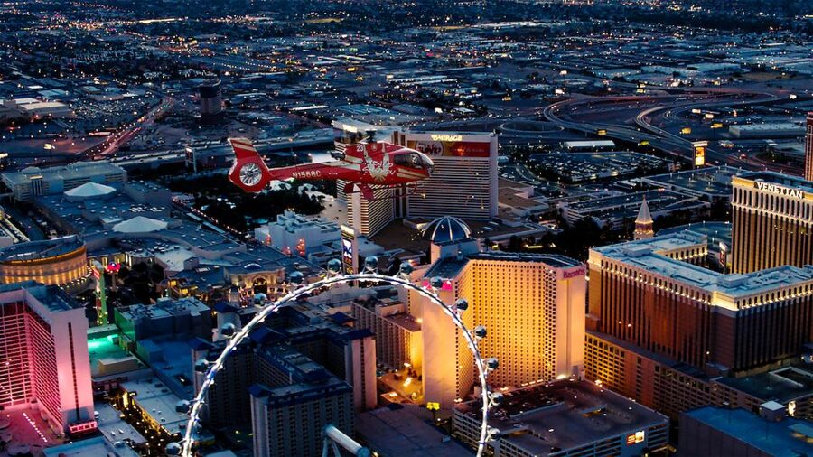 Las Vegas: Night Helicopter Flight over Las Vegas Strip - Is the short flight worth $124?