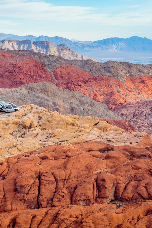 Las Vegas: Red Rock Canyon and Vegas Strip Helicopter Tour - Las Vegas Strip from above