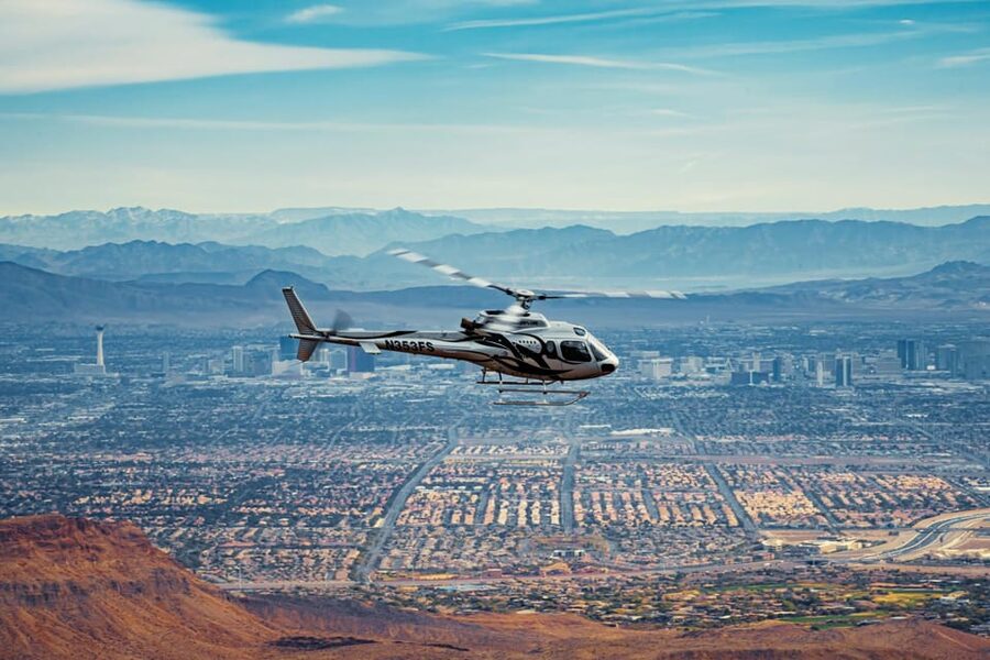 Las Vegas: Red Rock Canyon and Vegas Strip Helicopter Tour - Calico Hills and the return flight
