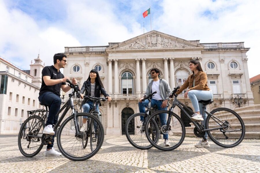 Lisbon: Guided Bike Tour, Helicopter Flight, and Boat Trip - A Helicopter Flight Over Lisbon