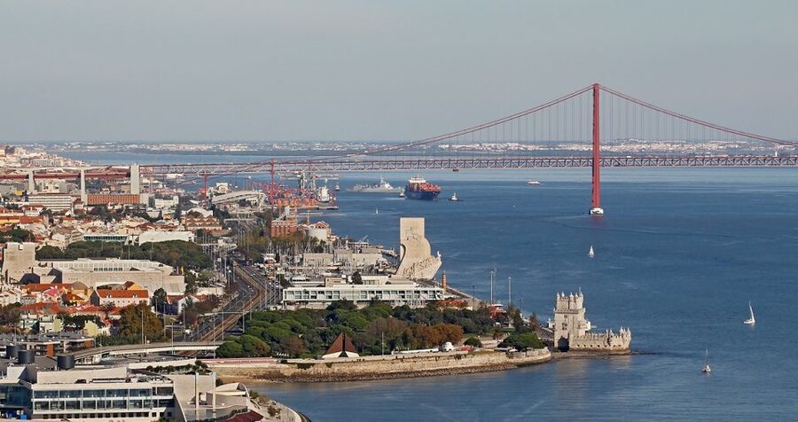 Lisbon: Helicopter Tour over Belem - Belém Tower and the Tagus from the air