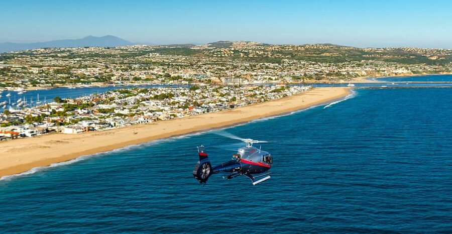 Long Beach: California Coastal 30-Minute Helicopter Tour - Taking off beside the Queen Mary