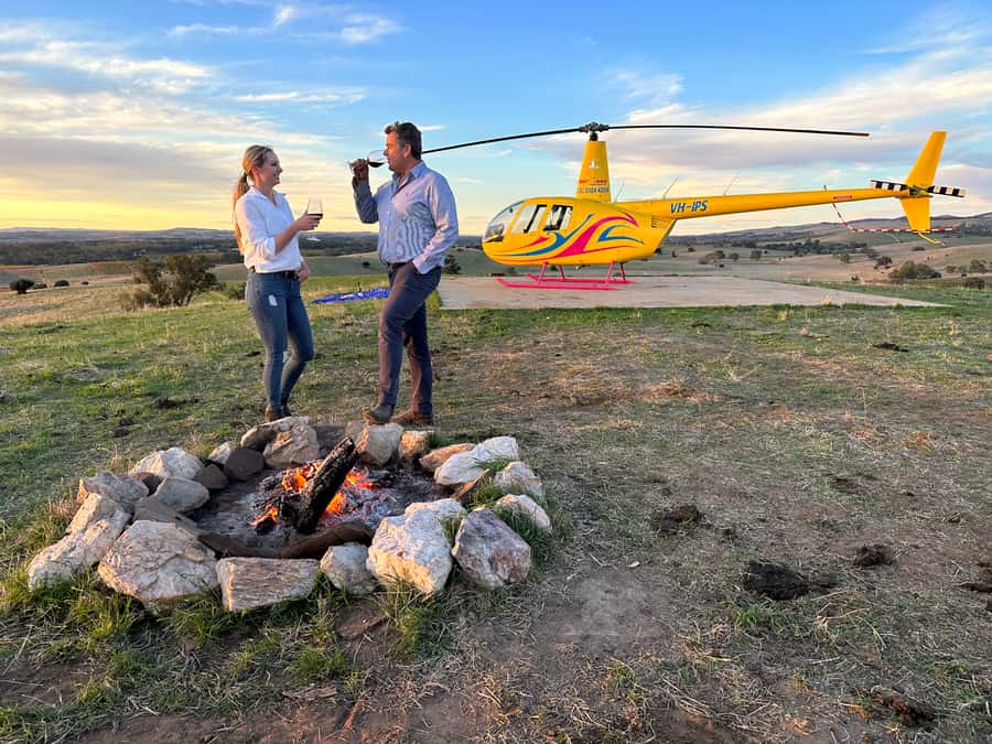 Lyndoch: Barossa Valley Helicopter Flight & Romantic Picnic - A short flight over vineyards and rolling hills