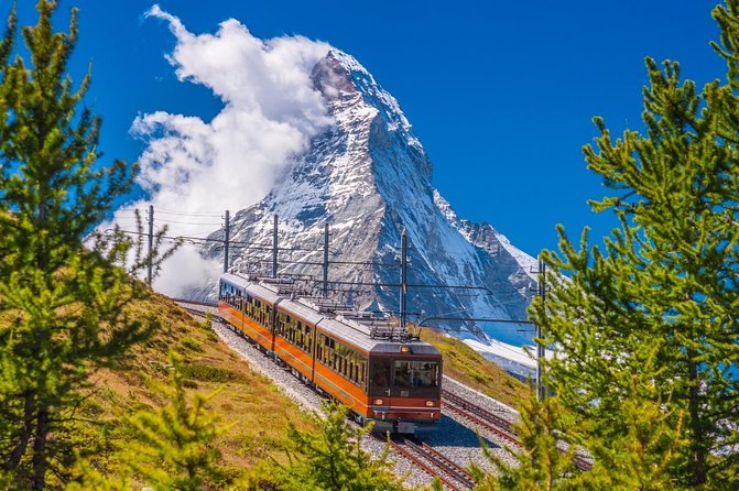 Matterhorn helicopter tour - longest scenic flight from Bern over the Swiss Alps - Mountain huts, glaciers, and the Bernese Oberland