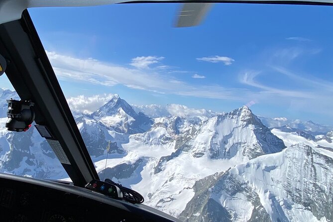 Matterhorn helicopter tour - longest scenic flight from Bern over the Swiss Alps - Sion and the Valais valley