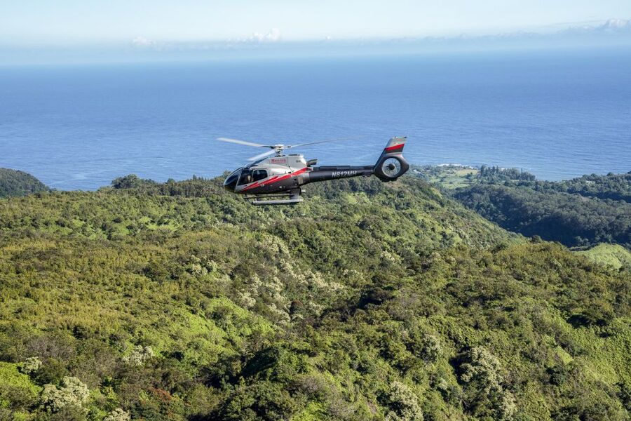 Maui: Road to Hana Helicopter & Waterfall Tour with Landing - From Kahului Heliport to the north coast