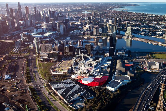 Melbourne City & Brighton Beach Boxes Helicopter Tour - St Kilda, Luna Park, and the Port Phillip Bay shoreline