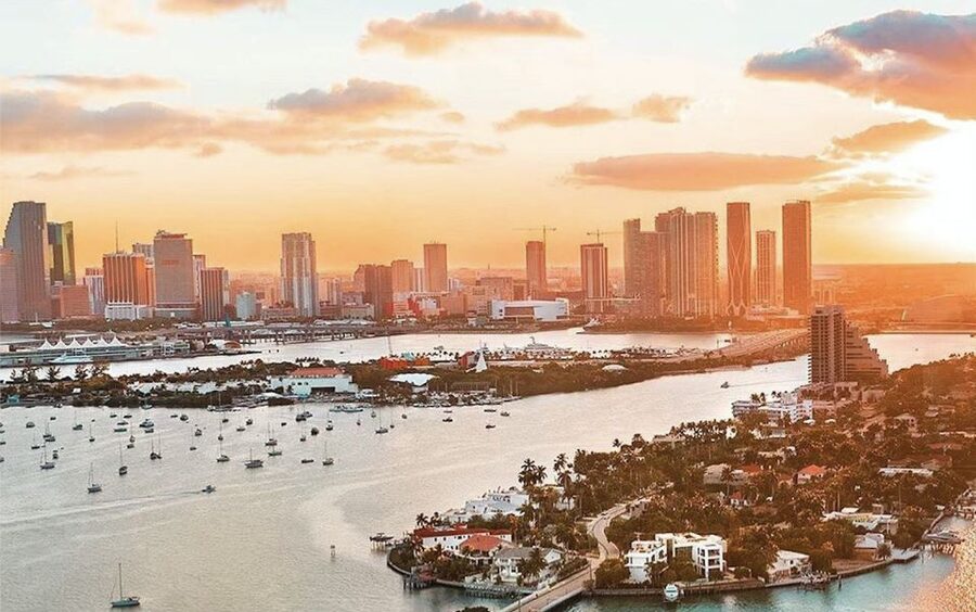 Miami: 30-Minute Helicopter Tour - Beach, Downtown & Islands - The Port of Miami and downtown towers