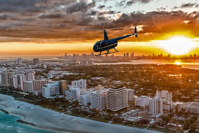 Miami Sunset Private Helicopter Tour - From Miami Executive Airport to Biscayne Bay