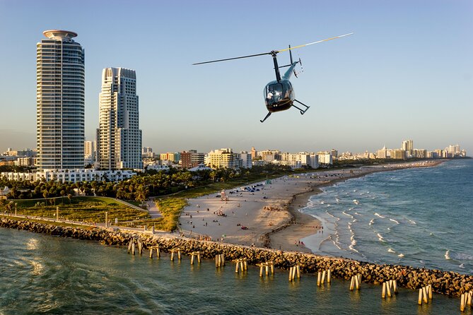Miami Top-Rated Helicopter Tour: South Beach, Downtown & Islands - Key Biscayne and Fisher Island from above