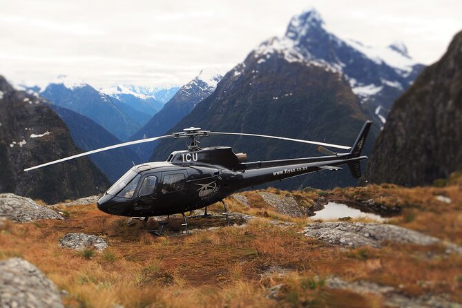Milford and Fiordland Highlights Tour by Helicopter from Queenstown - Seeing Milford Sound from the air