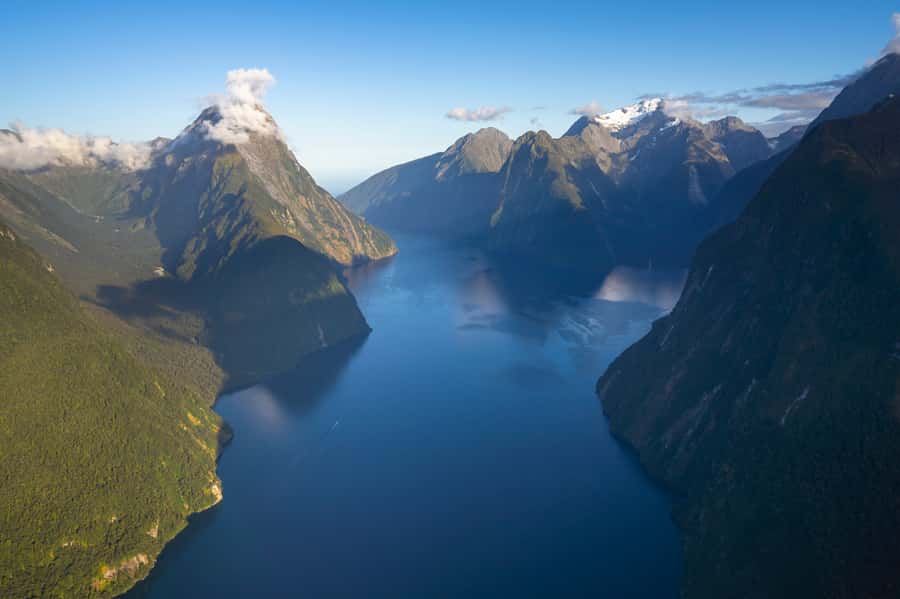 Milford Sound: Helicopter Flight with Glacier Landing - From Bowen Falls to Mitre Peak