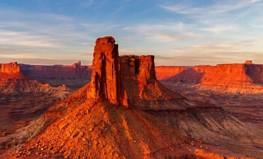 Moab: Canyon Country Sunset Helicopter Tour - Corona Arch and the formations you cannot see from one road stop