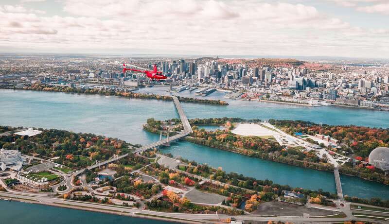 Montreal: Formula 1 Experience Helicopter Flight - Taking off from Helicraft Helicopter Flight School