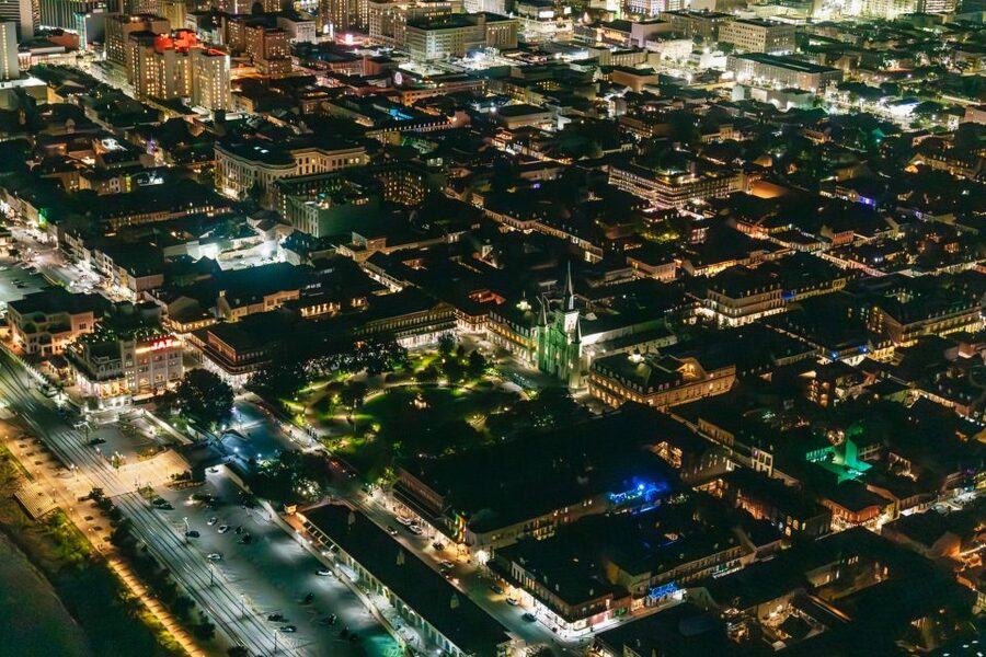 New Orleans: City Lights Helicopter Night Tour - What the 10-minute flight shows you