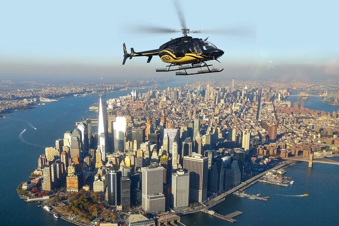 New York City Helicopter Tour at Night - Leaving Essex County Airport in Fairfield