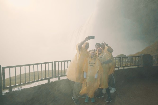 Niagara Falls Canada Tour: Helicopter, Boat, Behind Falls & Lunch - Skylon Tower lunch with a moving view